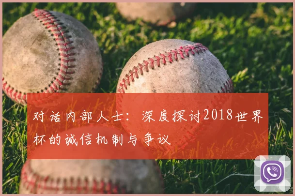 对话内部人士:深度探讨2018世界杯的诚信机制与争议