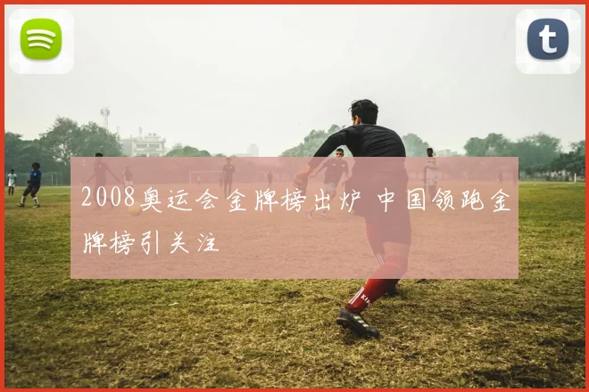 2008奥运会金牌榜出炉 中国领跑金牌榜引关注